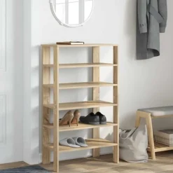 Skohylla sonoma-ek 61x32x105 cm konstruerat trä