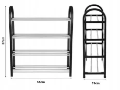Skoställ / Skohylla - 8 par skor