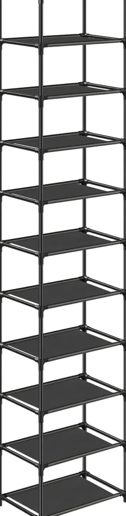 Skoställ 10 våningar 33 x 33 x 173 cm