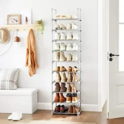 Skoställ flexibla hyllor design 10-våningar 45 x 30 x 174 cm