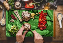 SKÄRBRÄDA I GLAS 52X30 BLAD