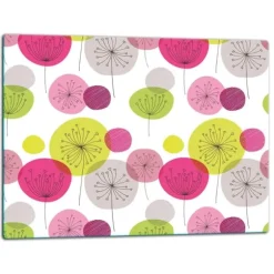 SKÄRBRÄDA I GLAS 52x40 BLOMMOR