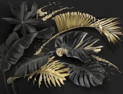 SKÄRBRÄDA I GLAS 52x40 BLOMMOR