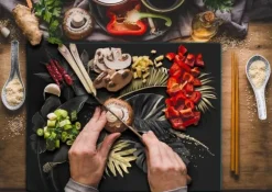 SKÄRBRÄDA I GLAS 52x40 BLOMMOR