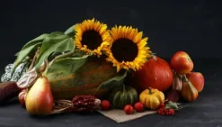 SKÄRBRÄDA I GLAS 52x30 BLOMMOR