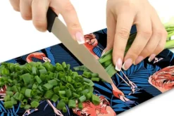 SKÄRBRÄDA I GLAS 52x30 FLAMINGO