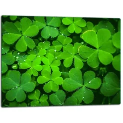 SKÄRBRÄDA I GLAS 52x40 GRÖN