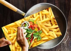 SKÄRBRÄDA I GLAS 52x30 POMMES FRITES