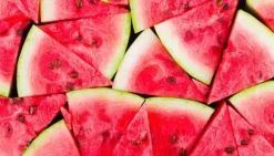 SKÄRBRÄDA I GLAS 52x30 VATTENMELON