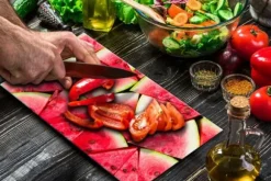 SKÄRBRÄDA I GLAS 52x30 VATTENMELON