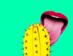 SKÄRBRÄDA I GLASPLATTA 52x40 KAKTUS