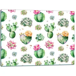 SKÄRBRÄDA I GLASPLATTA 52x40 KAKTUS