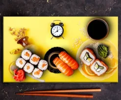 SKÄRBRÄDA I GLASPLATTA 52x30 KAFFE