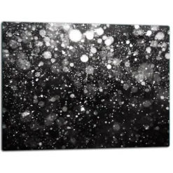 SKÄRBRÄDA I GLASPLATTA 52x40 SVART