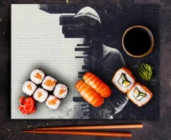 SKÄRBRÄDA I GLASPLATTA 52x40 VIT