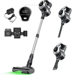 Sladdlös Dammsugare, 12 kPa Sugkraft, HEPA Filtrering,MOOSOO YC1, EU