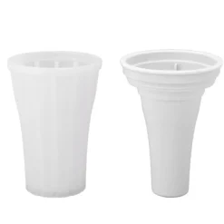 Slushie Maker Cup Snabbfryst 150ml Dryckstillverkning med stor kapacitet med lock för Summer White