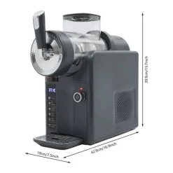 Slushmaskin - Digital isdrycksmaskin - Flera lägen - Självrengöring - EU-kontakt - För hemmet - Grå