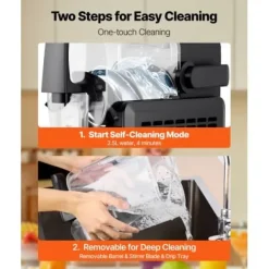 Slushmaskin 42,9x17,7x42,4 cm Fryst dryckestillverkare Självrengörande