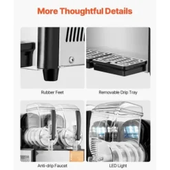 Slushy Maskin 4Lx2, Margarita & Smoothie, Frysta Drycker, Perfekt för Fester, Hög Kvalitet, Enkel Användning, Snabb och Effektiv