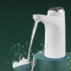 Smart elektrisk vattenflaskpump Trådlös automatisk dricksvattenautomat Vit
