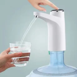Smart elektrisk vattenflaskpump Trådlös automatisk dricksvattenautomat Vit