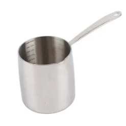 Smörvärmare i rostfritt stål med snabb värmeledning, tre lager, smörvärmare och noggranna skalor, 900 ml