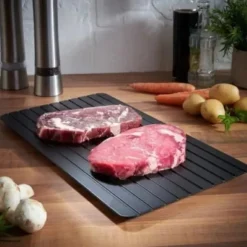 Snabbupptiningsbricka för naturlig upptining av kött fisk och fryst mat utan el eller mikrovågsugn
