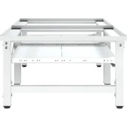 Sockel för tvättmaskin med utdragbar hylla vit - Förhöjningssockel - Förhöjningssocklar - Home & Living