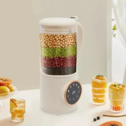 Sojamjölkstillverkare, Automatisk Rengöringsfunktion, Användarvänlig Design,VIT