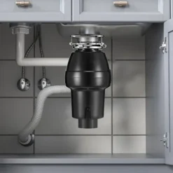 Sophantering 1/2 HP Kontinuerlig matavfallskvarn, 3820 RPM, effektiv avfallshantering, hållbar design, enkel installation