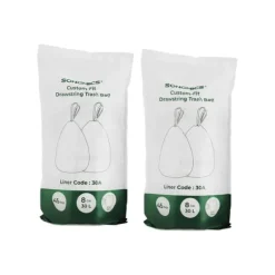 Sopsäck med dragsko vit