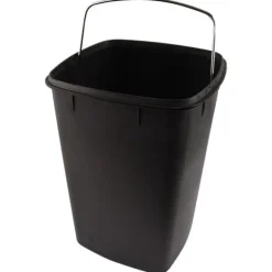 Soptunna, 12 Liters Kapacitet, Fotpedalsdrift,Silver, 12L