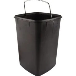 Soptunna, 12 Liters Kapacitet, Fotpedalsdrift,Silver, 12L