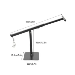 Soptunnepress - Manuell - 66 cm - Rostfritt stål - Passar 60–100 L soptunnor - Effektiv avfallskomprimering