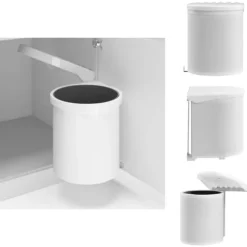 Soptunnor & papperskorgar - Living Inbyggd sophink plast 12 L