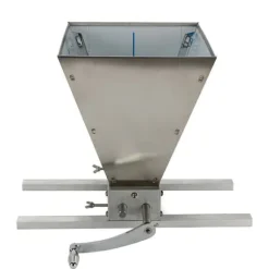 Spannmålskvarn - Valkvarn - Rostfritt Stål, Justerbart Valsavstånd, Borstlös Motor, EU-kontakt, För Korn/Vete - Silver