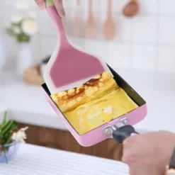 Spatel i silikon - Non-stick bred vändare för tårta, biff, pizza - grön