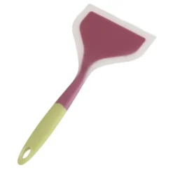 Spatel i silikon - Non-stick bred vändare för tårta, biff, pizza - grön