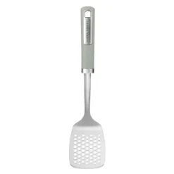 Spatel med skåror i rostfritt stål med soft-touch-handtag Laura Ashley - Salvia blad av Pendeford