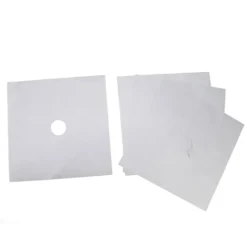 Spisbrännarskyddset - Non Stick gasspis Skyddsdynor - 4 delar, Silver, 27x27cm