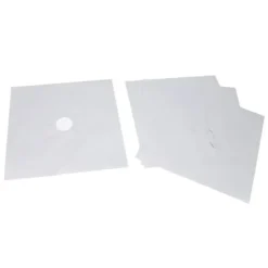 Spisbrännarskyddset - Non Stick gasspis Skyddsdynor - 4 delar, Silver, 27x27cm