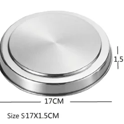 Spislock rostfritt stål 4-pack