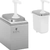 Såsdispenser med rostfri pump, 2 l