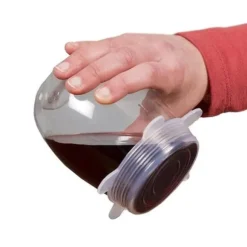 6st - Silikon Köksset Frukt Färsk Mat Saver Lock Diskmaskin Säker microwa_l481