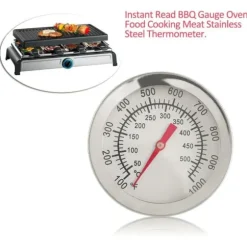 2st 50-500°C ugnstermometer i rostfritt stål, matlagningstermometer med dubbla mätare