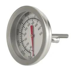 2st 50-500°C ugnstermometer i rostfritt stål, matlagningstermometer med dubbla mätare