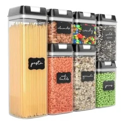 7st Förvaringsburkar – Lufttäta Burkar med Lock – Matförvaring