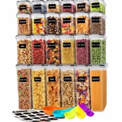 24st Förvaringsburkar - Lufttäta burkar med lock