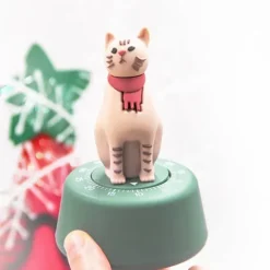 Söt katt mekanisk kökstimer 55 minuter nedräkningstimer